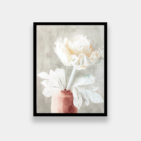 Julia Flower Framed Canvas Wall Art